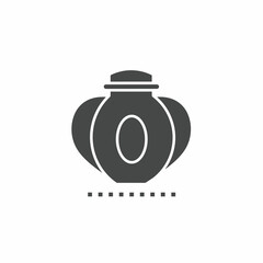 Vector. Glass bottle symbol. Icon symbol design template.