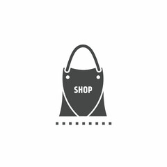 Vector. Shopping bag symbol. Icon symbol design template.