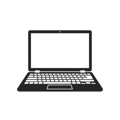 Simple Laptop Icon Clean Vector Illustration of a Notebook Computer