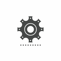 Vector. Gears symbol. Icon symbol design template.