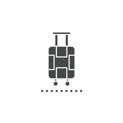 Vector. Suitcase symbol. Icon symbol design template.