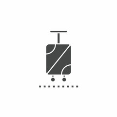 Vector. Suitcase symbol. Icon symbol design template.