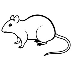 Obraz premium mouse on a white background
