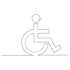 Public restroom sign for people toilet icon vectors sign of toilet in the public continuous line