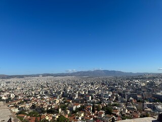 aerial view of athens 