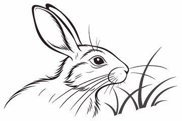 Whiskers in Ink: Hand-Drawn Rabbit Vectors