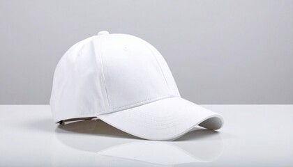 Stylish White Sports Cap – Simple Headwear Template