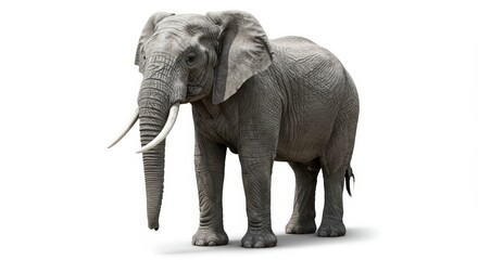 Fototapeta premium Majestic African Elephant A Symbol of Strength and Wisdom