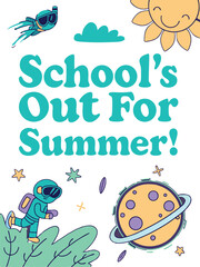 Cute sea turtle cartoon illustration with ocean animals and underwater nature elements