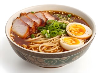 Authentic Japanese Tonkotsu Ramen with Chashu Pork and Soft-Boiled Egg
