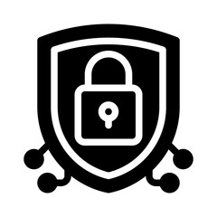 cybersecurity glyph icon