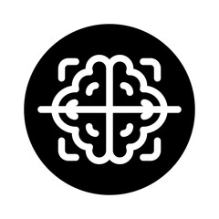 brain glyph icon
