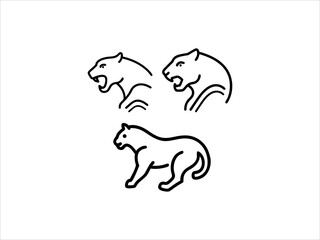 Panther logo design,unique panther logos