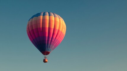Fototapeta premium Colorful hot air balloon soaring