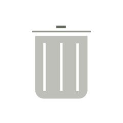 rubbish bin color icon