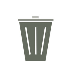 rubbish bin color icon