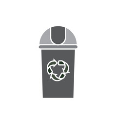 rubbish bin color icon