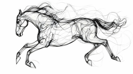 Swift Horse Gallop Illustration