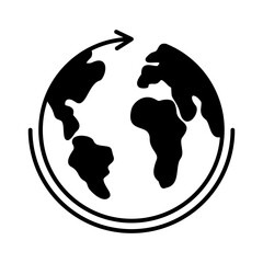 Earth Icon Glyph