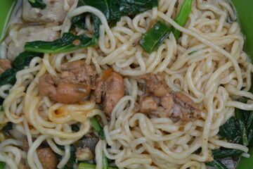 Delicious chicken noodles