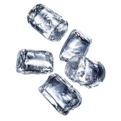 Obraz premium ice cubes isolated on white