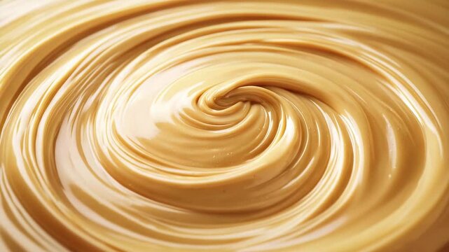 Creamy peanut butter swirl with smooth and rich spread texture and inviting golden appearance