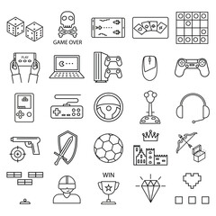 Gamingthemed graphics dice controllers VR  more