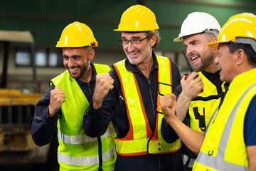 success team. Professional team working at workplace. Unity and teamwork. Group portrait engineer...