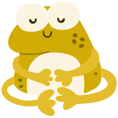 Cute baby frog character 2