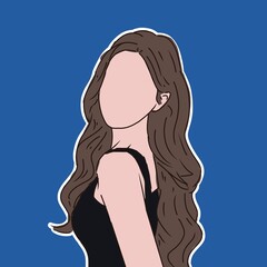 silhouette of a girl