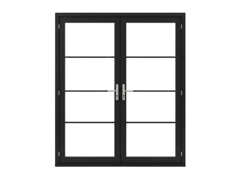 french doors isolated on transparent background