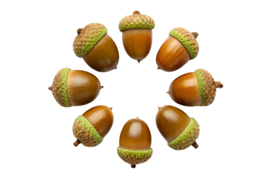 Enchanted Acorn Circle A Stunning Autumnal Arrangement of Nature's Treasures