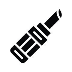 Lipstick Icon. Illustration of Woman Lip Coloring Tool. Beauty of Woman Lips. Beauty Accessories.