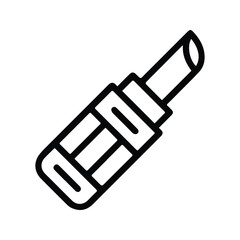 Lipstick Icon. Illustration of Woman Lip Coloring Tool. Beauty of Woman Lips. Beauty Accessories.