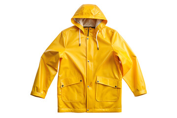 Bright Yellow Waterproof Hooded Raincoat Stay Dry in Style