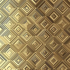 Gold ornamental seamless diamond pattern with diagonal square rhombus and striped line, geometric background,  illustration