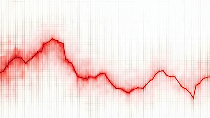 High quality illustration red trendline overlay transparent grid background representing stock analysis downward trend insight professional design in  Photo Stock  Concept  and empty space on the left
