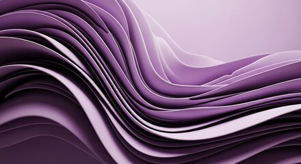 Fototapeta premium Abstract lavender wave layers background