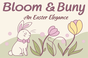 Spring Whispers: A Botanical Easter Scene