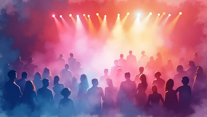 Present vivid prom night music visuals featuring electrifying live DJ sets energetic dance floors immersive soundscapes and dynamic stage effects that enhance the atmosphere of upscale formal galas in