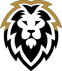 lion head illustration, isolated vector suitable for logos, branding web and print.