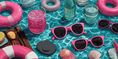 water, sea, beach, kayak, boat, sport, summer, canoe, people, vacation, ocean, fun, vector, travel, illustration, boy, woman, leisure, cartoon, holiday, nature, ski, sky, lake, fishing, chair, sand, c