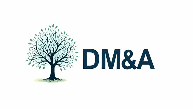 Photo Realistic Logo Design: Binary Tree & DM&A Letters for Algorithmic Data Management - Perfect for T-Shirt Graphics in Stock Photography