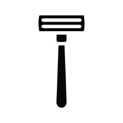 Razor Icon. Manual Shaver Illustration. Shaving Razor.