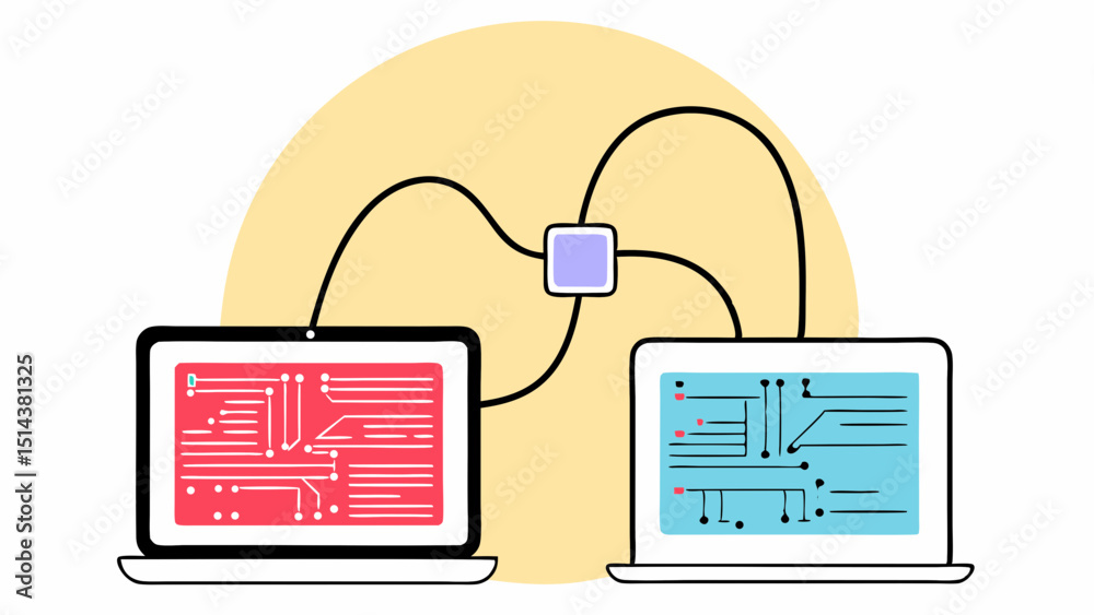 Wall mural innovative software code testing visualization