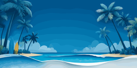 summer clipart, summer banner, summer, summer poster, cute summer, summer silhouette, beach banner, beach poster, water, sea, beach, kayak, boat, sport, summer, canoe, people, vacation, ocean, fun, ve