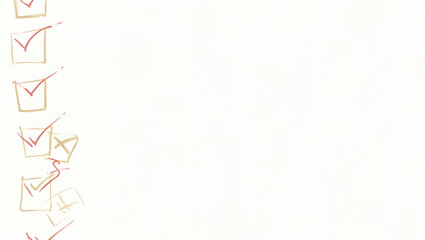 Obraz premium Photo Realistic Checklist Illustration for Business Reports: Enhance Presentations with Clear Visuals and Copy Space for Effective Task Management