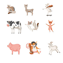 cute animals vector file