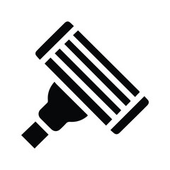 Shaver Icon. Manual Shaver On White Background.