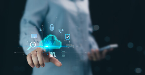 The concept of cloud computing technology is the use of services via the Internet network to store data and transfer files with servers distributed around the world and accessible from anywhere.